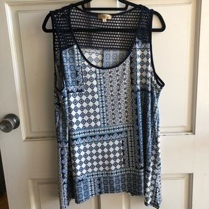 Plus size sleeveless top
